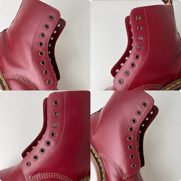 Dr. Martens Oxblood Red Quilon Leather 1460 England Lace Up Boots UK 6 - Picture 16 of 16